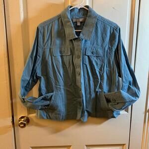 Croft & Barrow light blue lightweight coat sz XL